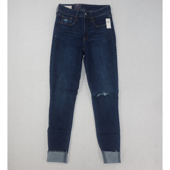 NEW GAP Mid Rise Super Skinny Ankle Legging Jeans Super Stretch Women's 8T 29 - Picture 1 of 8